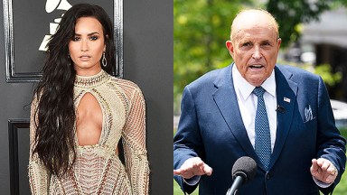 Demi Lovato and Rudy Giuliani