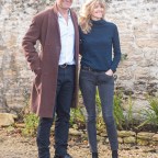 Dominic West and wife Catherine FitzGerald kissing marriage