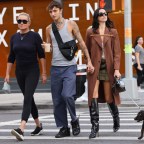 Dua Lipa, Anwar Hadid And Yolanda Hadid Walk Home From Lunch In New York City