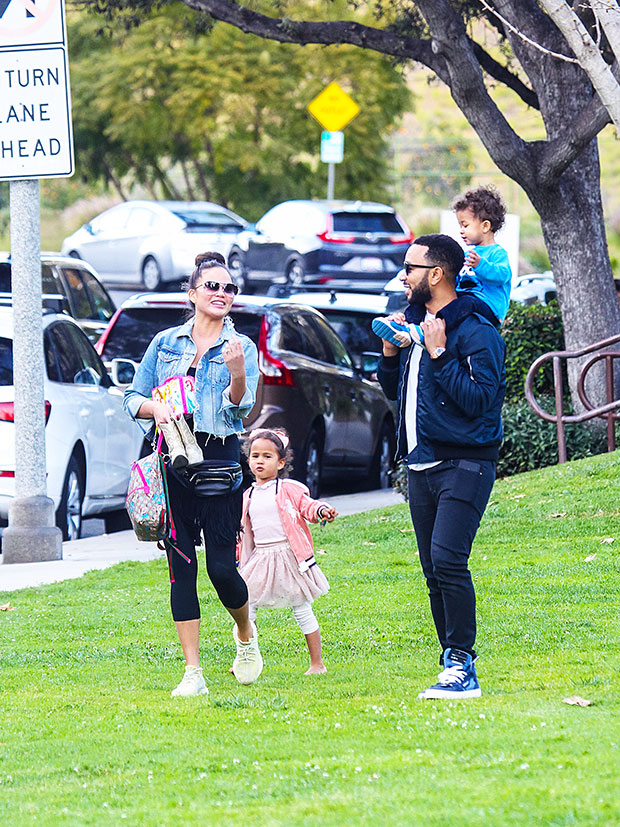 Chrissy Teigen, John Legend, Luna, Miles