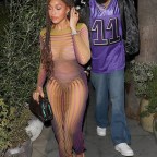 Jordyn Woods and Karl-Anthony Towns grab a late dinner at Lavo in LA