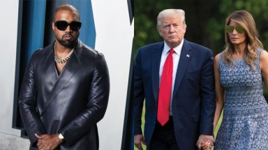 Kanye West, Donald Trump, Melania Trump