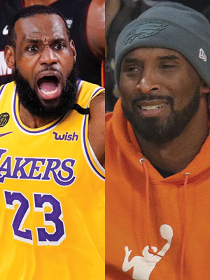 LeBron James and Kobe Bryant