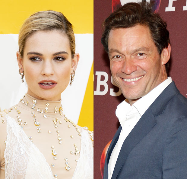 Lily James and Dominic West