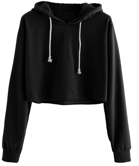 cropped sweatshirt