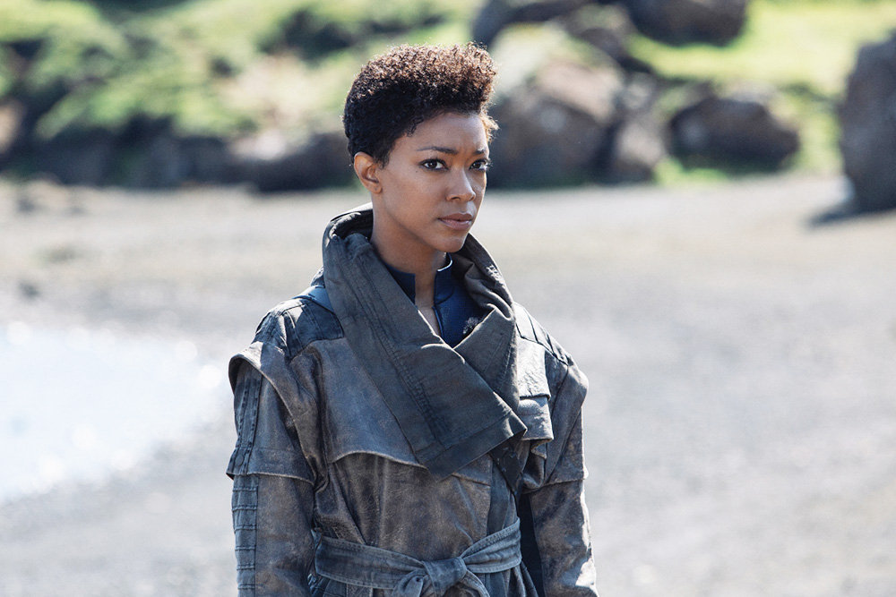 Pictured: Sonequa Martin-Green as Burnham of the CBS All Access series STAR TREK: DISCOVERY. Photo Cr: Lilja J--nsd--ttir/CBS © 2019 CBS Interactive. All Rights Reserved.