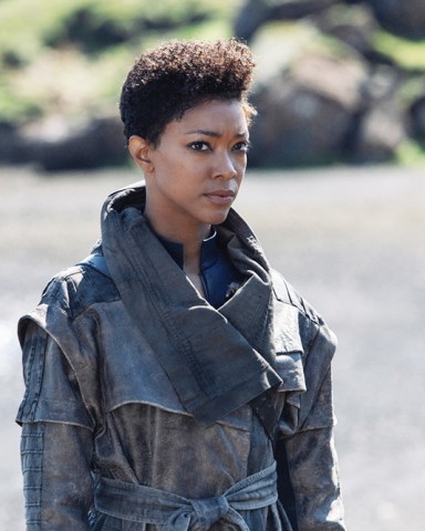 Pictured: Sonequa Martin-Green as Burnham of the CBS All Access series STAR TREK: DISCOVERY. Photo Cr: Lilja J--nsd--ttir/CBS © 2019 CBS Interactive. All Rights Reserved.