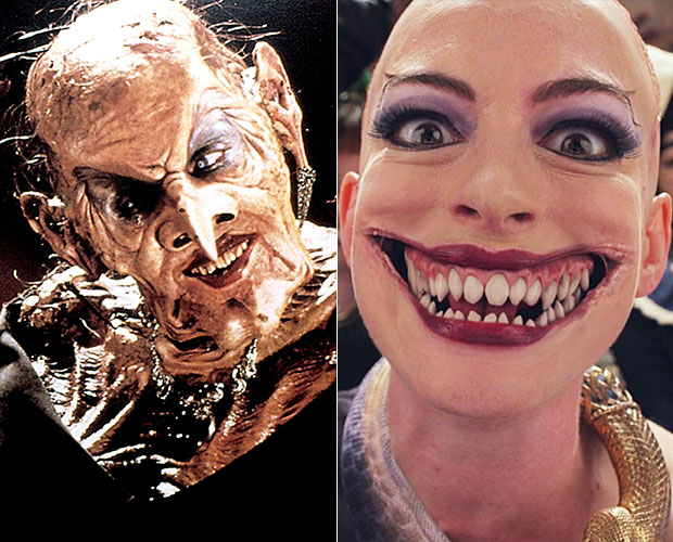 Anne Hathaway's 'The Witches' Transformation Vs. Anjelica 