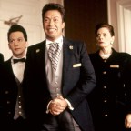 HOME ALONE 2: LOST IN NEW YORK, (l-r): James Cole, Rob Schneider, Tim Curry, Dana Ivey, Fred Krause,
