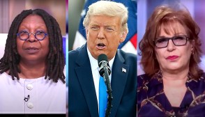 Whoopi Goldberg, Joy Behar, Donald Trump