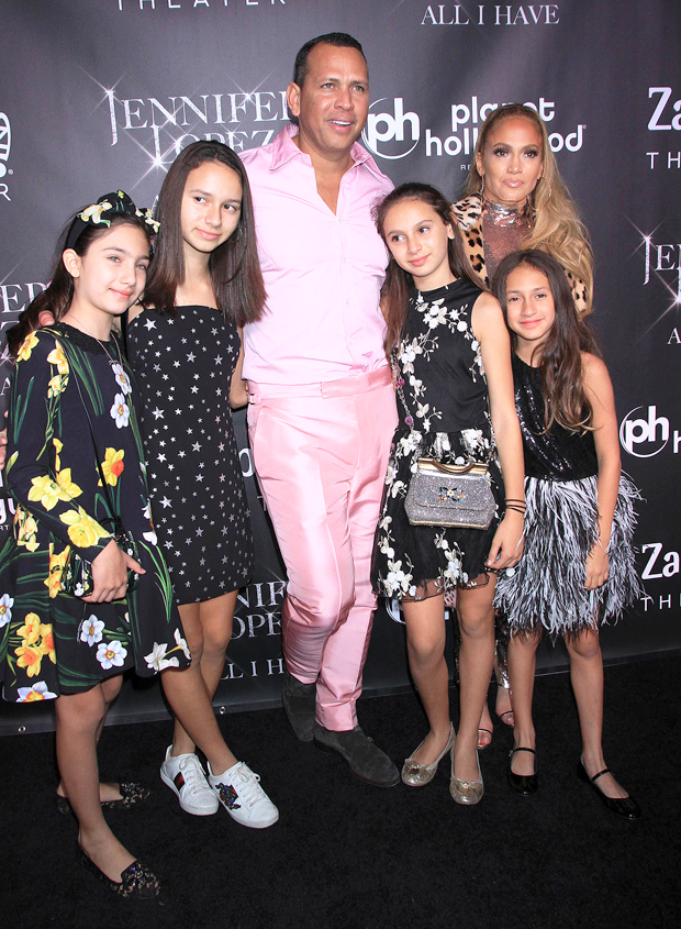 Alex Rodriguez Poses With Daughters Natasha, Ella in Family Photo