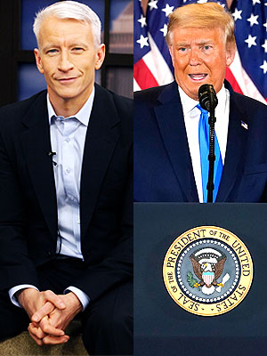 Anderson Cooper and Donald Trump