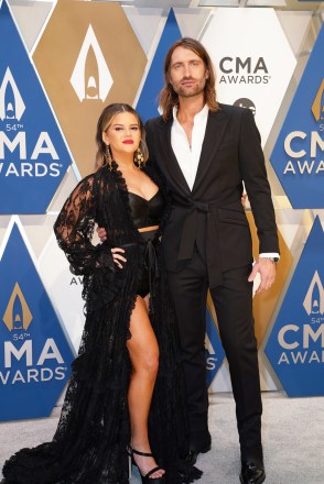 Maren Morris and Ryan Hurd at “The 54th Annual CMA Awards” on Wednesday, November 11, 2020 at Music City Center in Downtown Nashville.