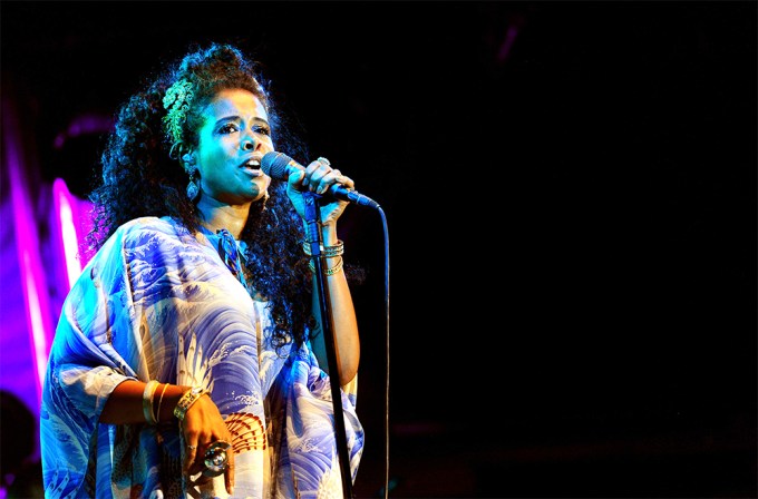 Kelis performs at the Somerset House in London