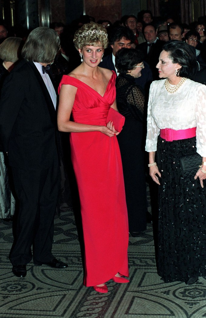 Princess Diana In Red