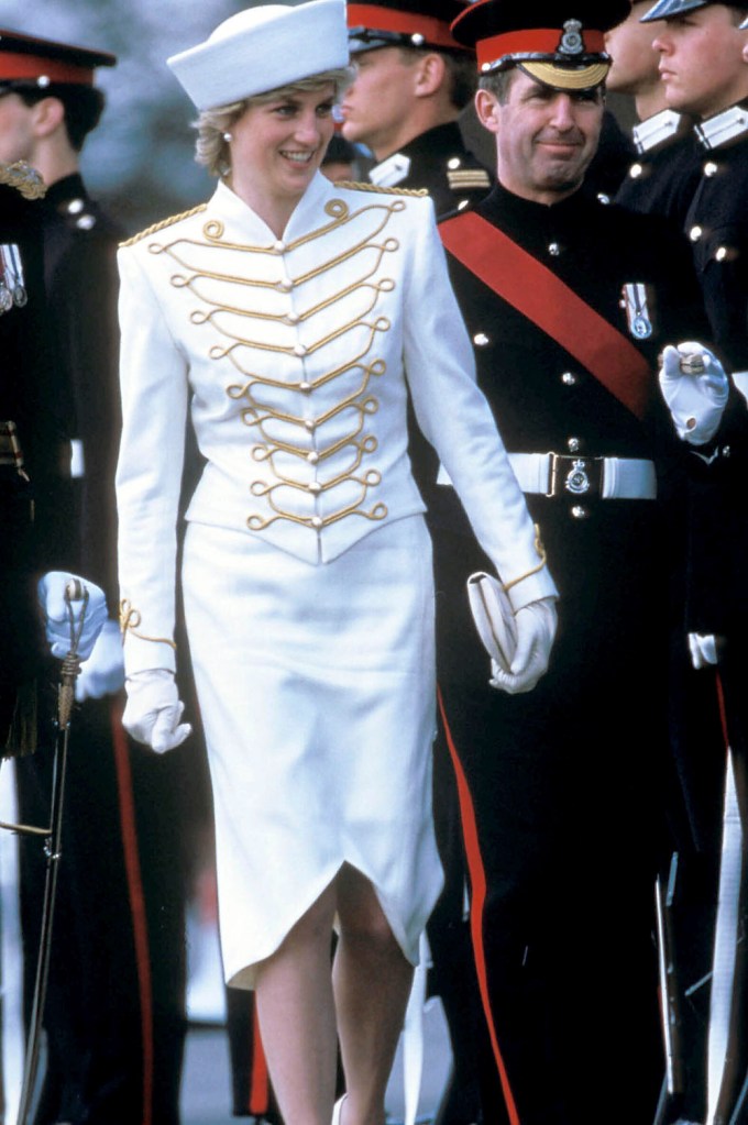 Princess Diana In Military-Inspired Attire