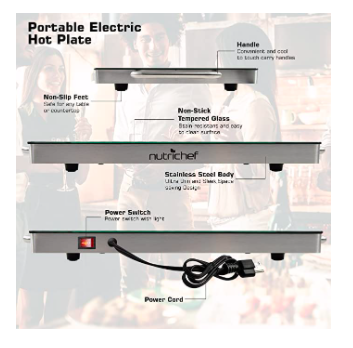 Nutrichef Hot Plate