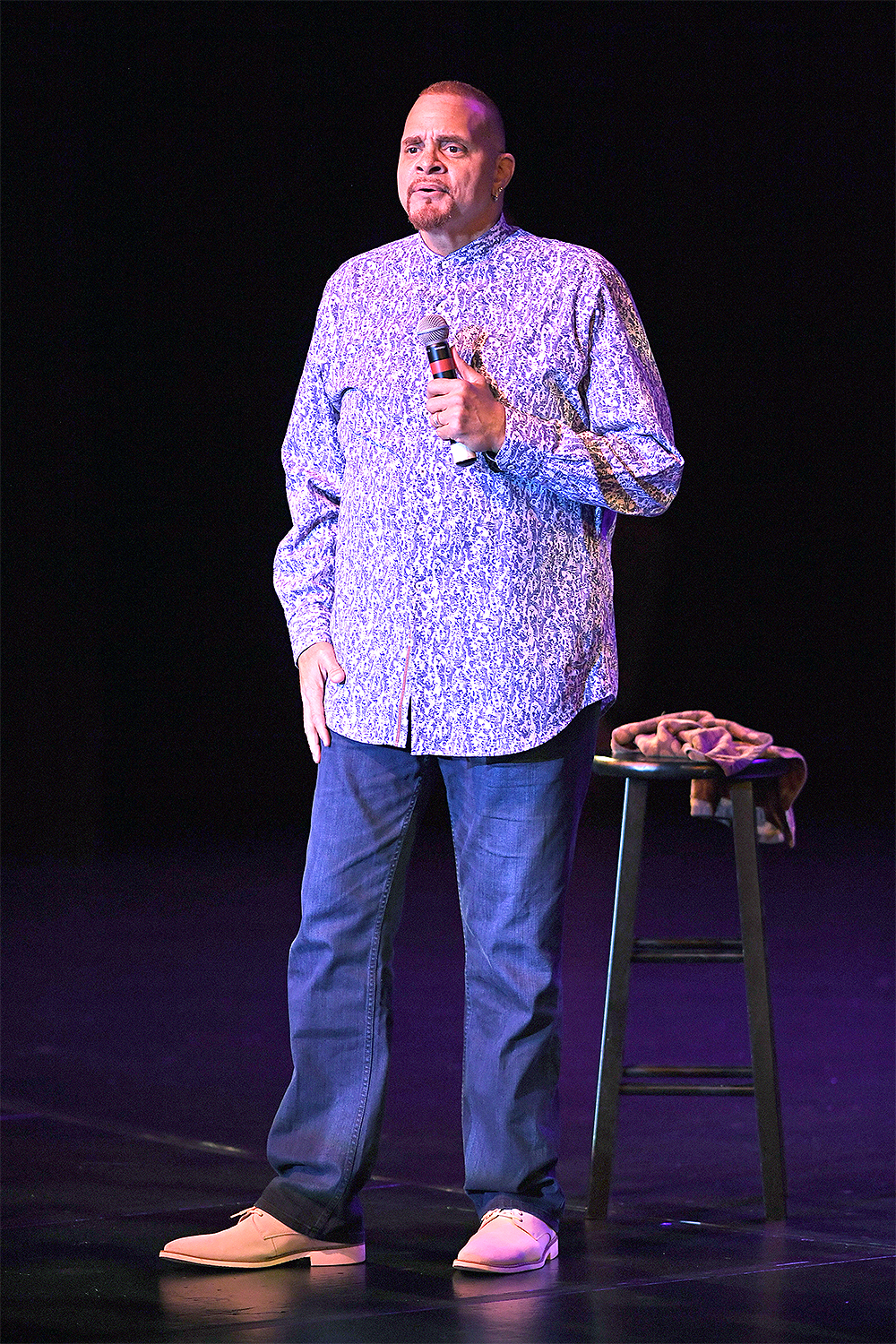 FORT LAUDERDALE, FL - AUGUST 11: Sinbad performs at The Parker Playhouse on August 11, 2017 in Fort Lauderdale Florida. Credit: mpi04/MediaPunch/IPX