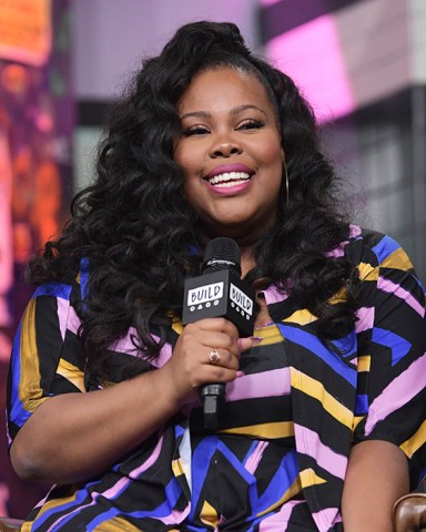 Actor Amber Riley participates in the BUILD Speaker Series to discuss the film "Nobody's Fool" at AOL Studios on Monday, Oct. 29, 2018, in New York. (Photo by Evan Agostini/Invision/AP