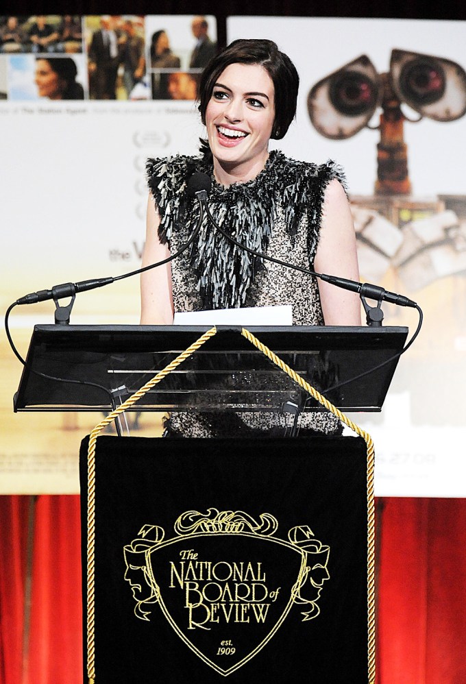 Anne Hathaway at the National Board of Review of Motion Pictures awards gala