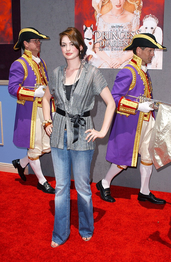 Anne Hathaway at the world premiere of ‘Princess Diaries 2: Royal Engagement’