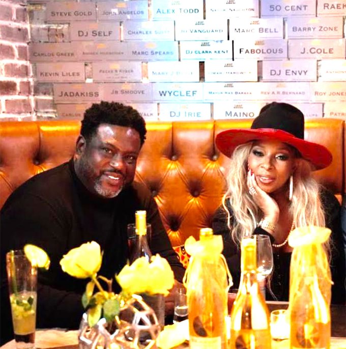 Robert “Don Pooh” Cummins with Mary J. Blige