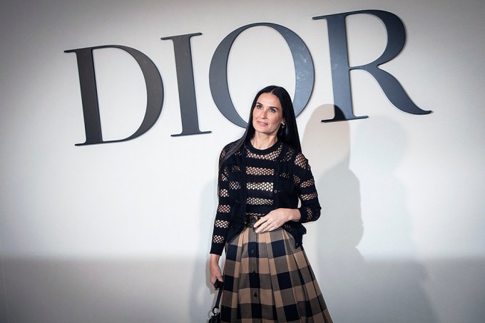 Demi Moore at the Dior fashion