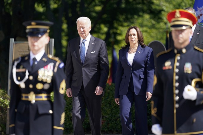 Joe Biden & Kamala Harris at a special ceremony
