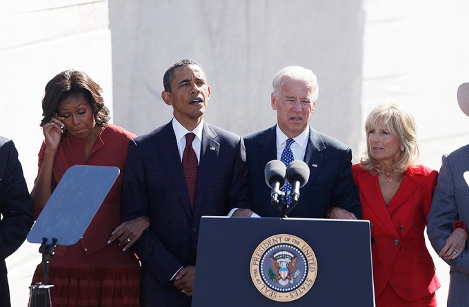 Joe Biden & Jill Biden With Michelle & Barack Obama