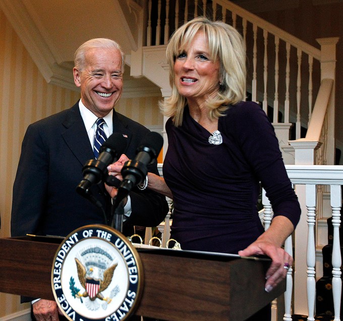 Joe Biden & Jill Biden At A 2011 Reception