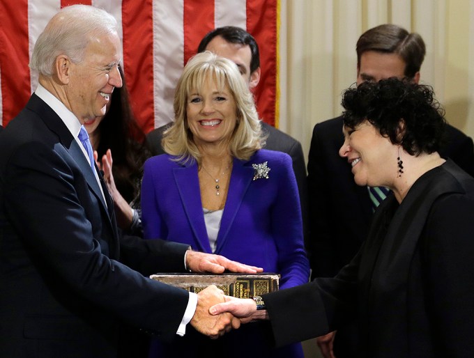 Joe Biden & Jill Biden With Sonia Sotomayor