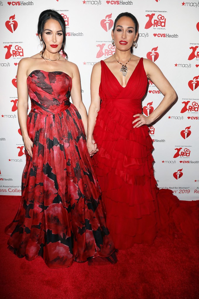 Nikki & Brie Garcia At The Red Dress Collection Event
