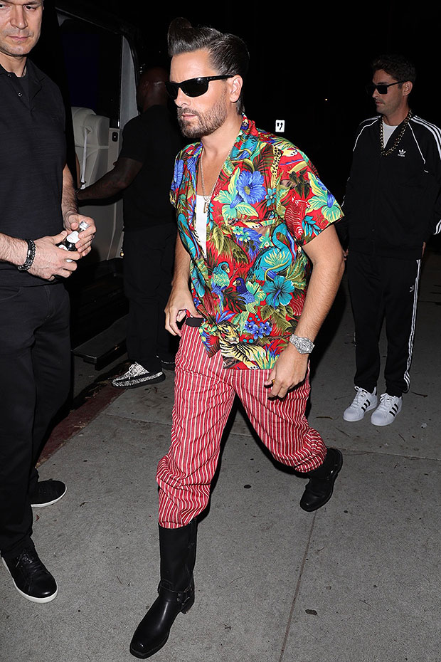 Scott Disick & Amelia Hamlin Attend Halloween Party — Pics ...