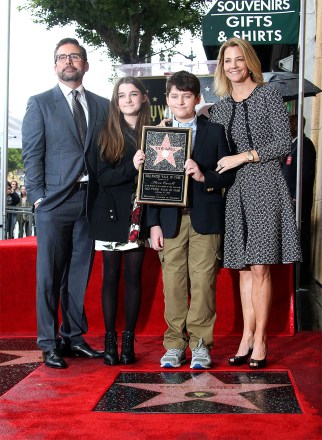 Steve Carell with wife Nancy Carell, daughter Elisabeth Anne Carell and son John Carell
Steve Carell honoured with a Star on the Hollywood Walk of Fame, Los Angeles, America - 06 Jan 2016