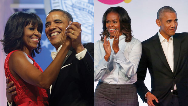 Barack and Michelle Obama Then and Now Photos Of The Couple pic