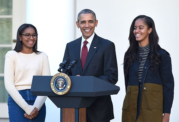 Barack Obama, Sasha Obama, Malia Obama