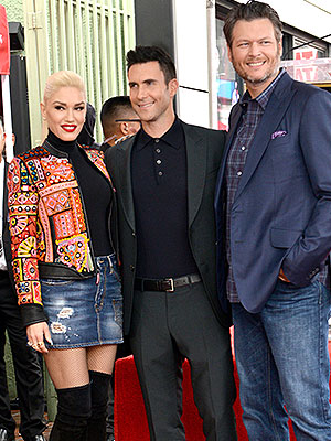 Gwen Stefani, Adam Levine, Blake Shelton