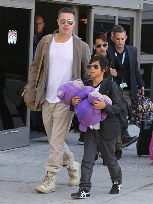 Brad Pitt & his kids