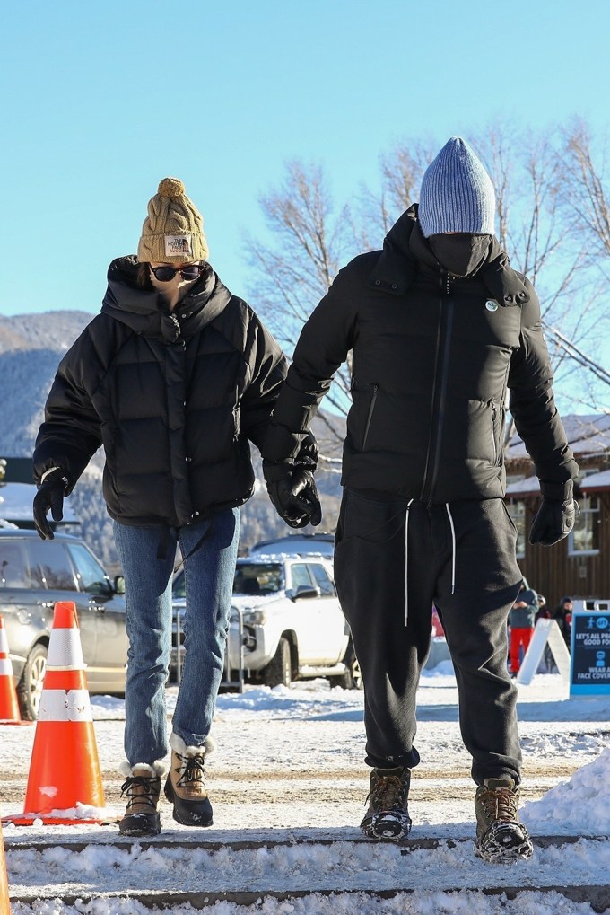 Chris Martin and Dakota Johnson Go Skiing