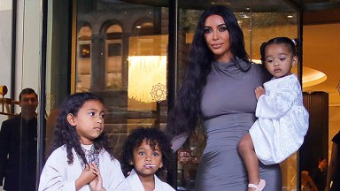 Kim Kardashian's Son Saint Is Not Having It as Kids Meet Famous Artist