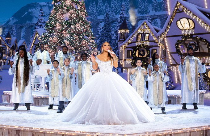 Mariah Carey During 2020 Winter Performance