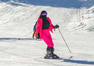 Kim Kardashian and sister Kendall Jenner Hit the Slopes of Buttermilk in Aspen, CO. Kim was wearing a $3k bright pink Prada ski suit while her sister opted for a sleek black and white ensemble. 

The girls played with the photographers as they hit the ski lift 'giving the bird' - or maybe they were signaling how many more times they were going up the mountain...

Pictured: Kim Kardashian
Ref: SPL5052048 291218 NON-EXCLUSIVE
Picture by: Craig Turpin / SplashNews.com

Splash News and Pictures
USA: +1 310-525-5808
London: +44 (0)20 8126 1009
Berlin: +49 175 3764 166
photodesk@splashnews.com

World Rights