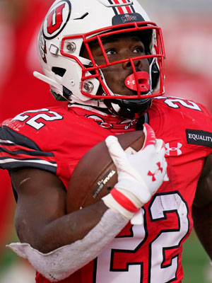 Utah football player Ty Jordan, Pac-12 offensive freshman of the