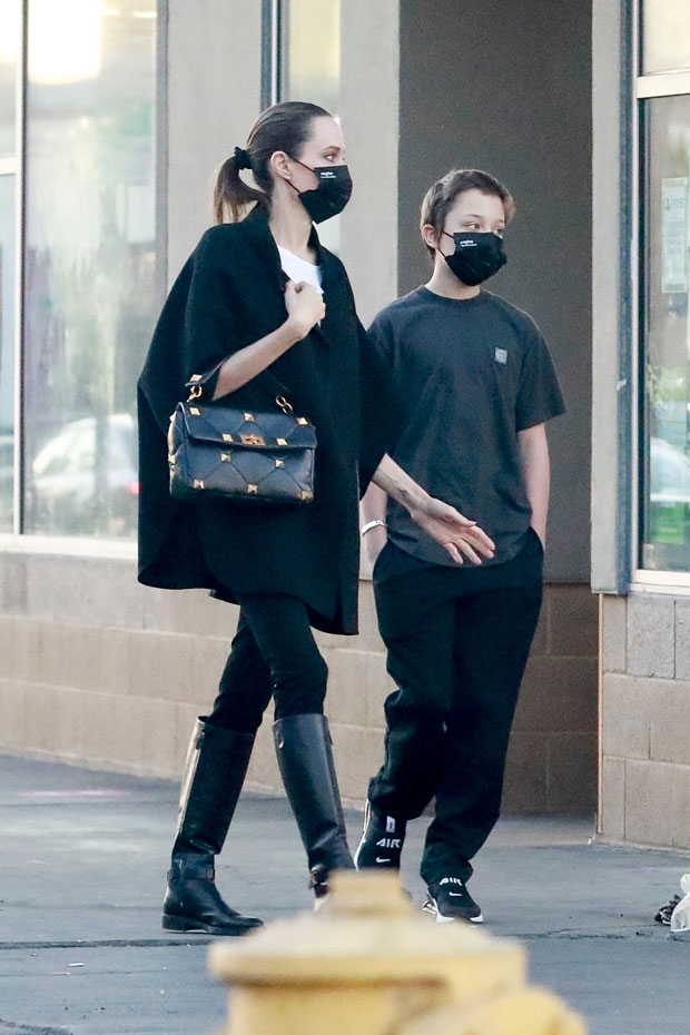 Angelina Jolie Pairs Christian Dior with Valentino for a Shopping