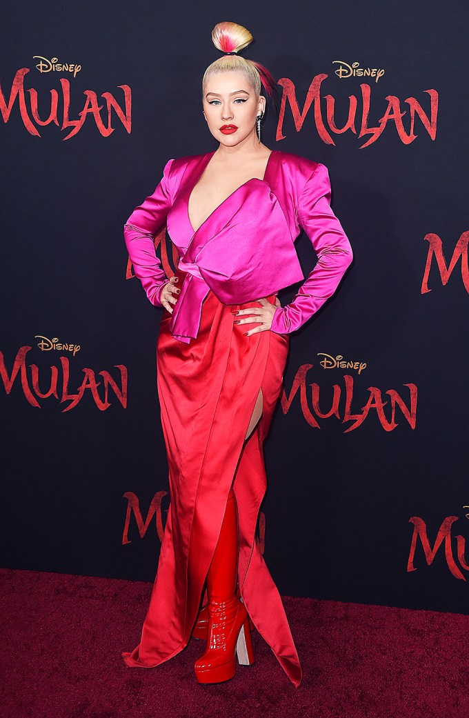 Christina Aguilera At The Los Angeles premiere of ‘Mulan’