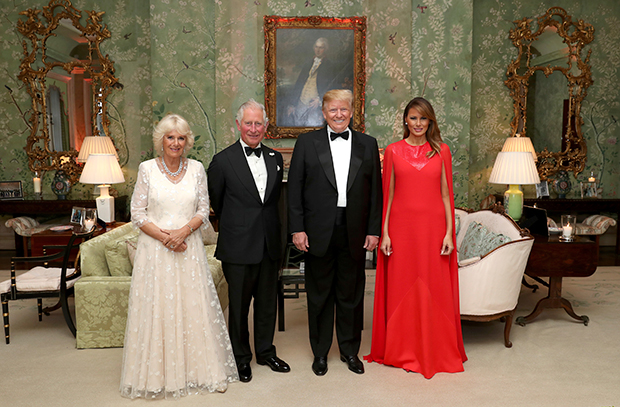 Donald Melania Trump Prince Charles Camilla