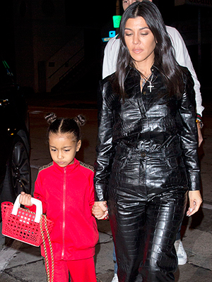 Kourtney Kardashian & North West