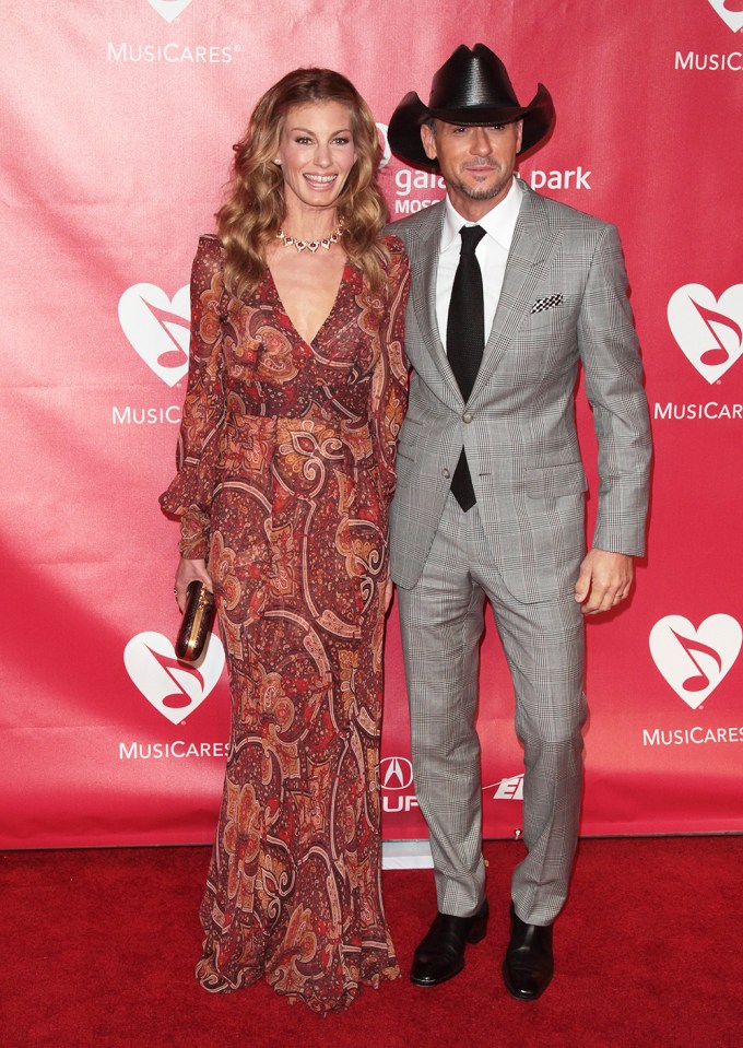 Tim McGraw & Faith Hill At The 2013 MusiCares Person of the Year Tribute
