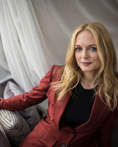Actor Heather Graham poses for a photograph as she promotes the film "The Rest of Us" during the 2019 Toronto International Film Festival in Toronto on Friday, Sept. 6, 2019. (Tijana Martin/The Canadian Press via AP)
