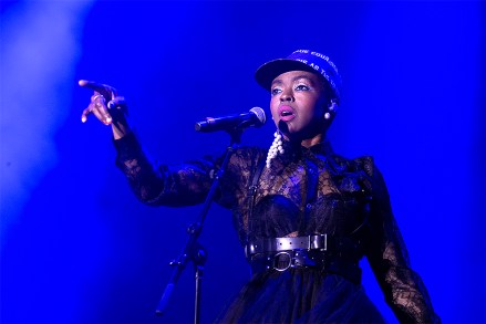 US singer Ms.  Lauryn Hill performs on the main stage during the 36th edition of the Gurten music open air festival in Bern, Switzerland, Friday, July 19, 2019. The open air music festival runs from 17 to 20 July.  (Peter Klaunzer/Keystone via AP)